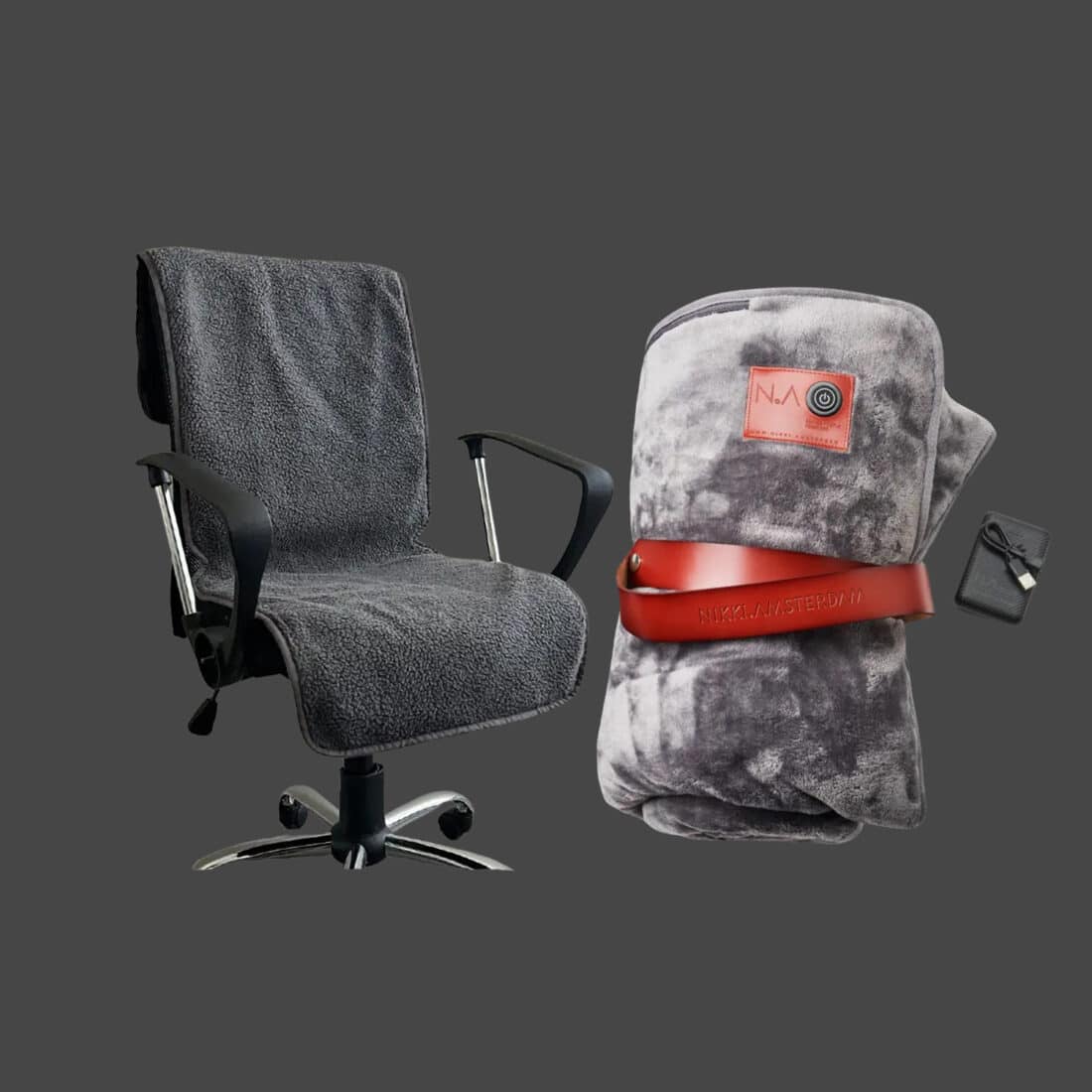 draadloze-stoelverwarming-warmedeken-infrarood-warmtedeken-the-plaid-seat-pad-nikki-amsterdam-combideal-seat-heat