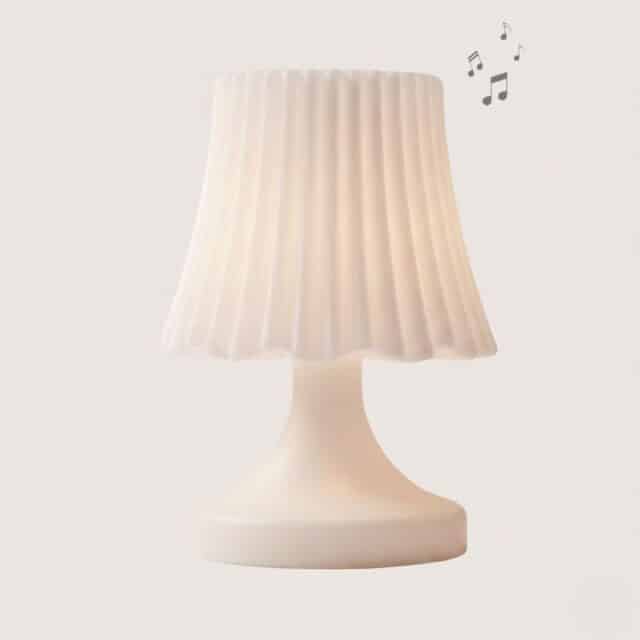 lampe de table avec haut-parleur bluetooth et éclairage LED multicolore