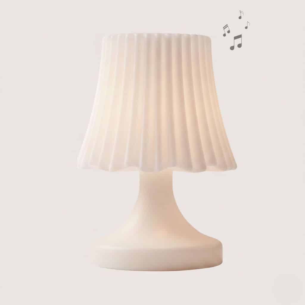 lampe de table avec haut-parleur bluetooth et éclairage LED multicolore